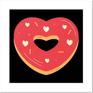 Donut Heart Posters and Art